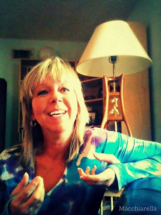 Leslie being interviewed at home photo by J Macchiarella