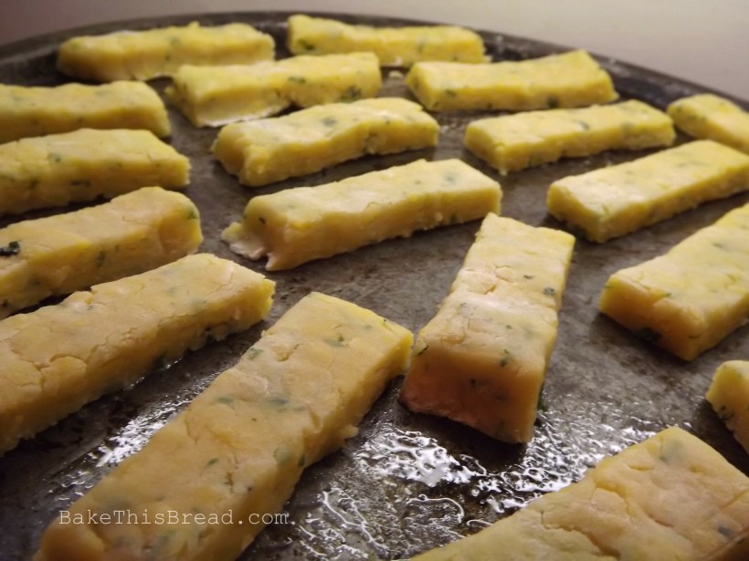Sliced cheese puff dough ready to bake bake this bread