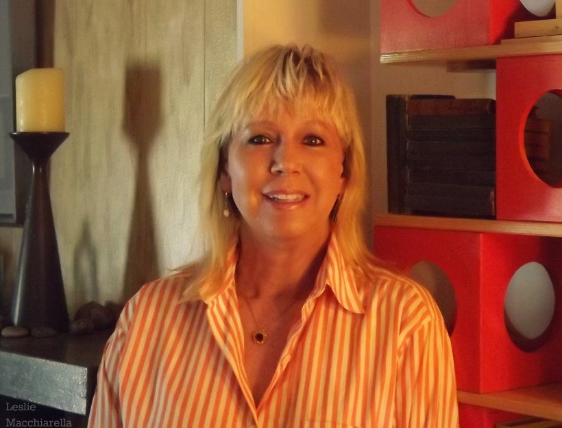 Leslie Macchiarella in orange