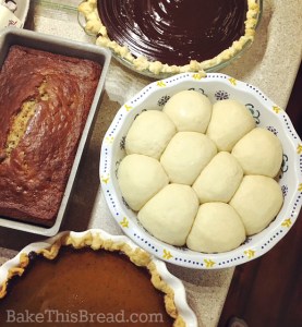 Yeasted buttermilk rolls rising with holiday baking by bake this bread